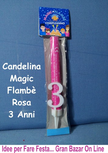 Candelina anni magic - candelina, 3