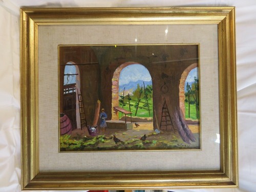 Vecchio quadro dipinto - vecchio, in