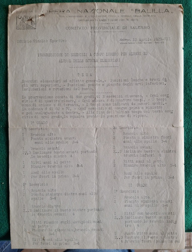 1929 opera nazionale balilla - nazionale,