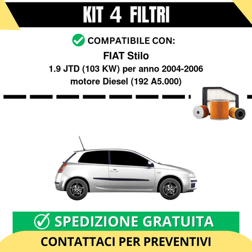 Kit filtri tagliando per - 4,