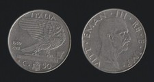 50 CENTESIMI 1939 XVII IMPERO MAGNETICA - VITTORIO EMANUELE III