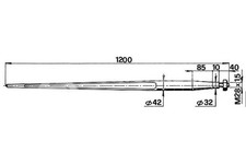 Forca a punta conica 42x1200
