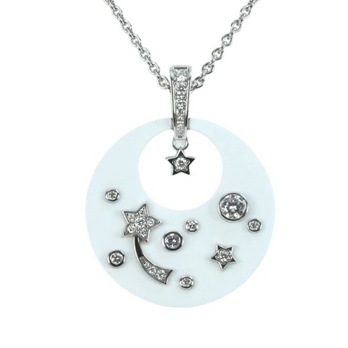 Collana chanel con ciondolo - con,