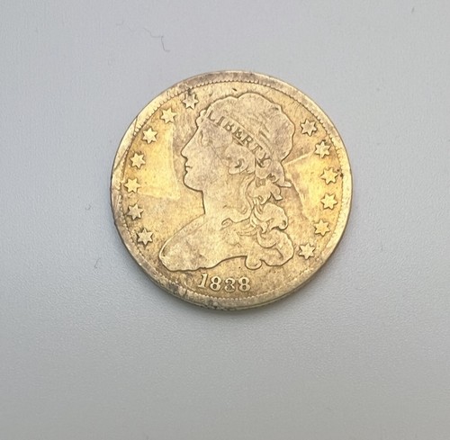 1838 capped bust quarter - bust, 25