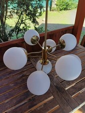 Lampadario vintage in vetro