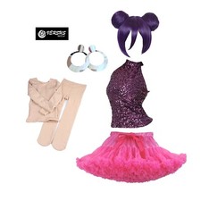 Simile Lol Purple Vestito