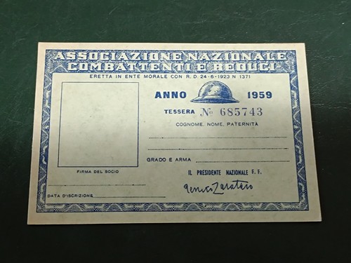 Tessera associazione nazionale - tessera,