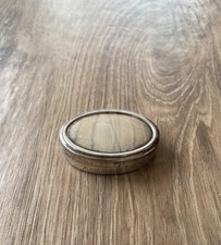 Contenitore ovale in argento