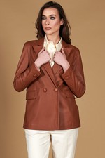 Blazer Doppiopetto Vera Pelle