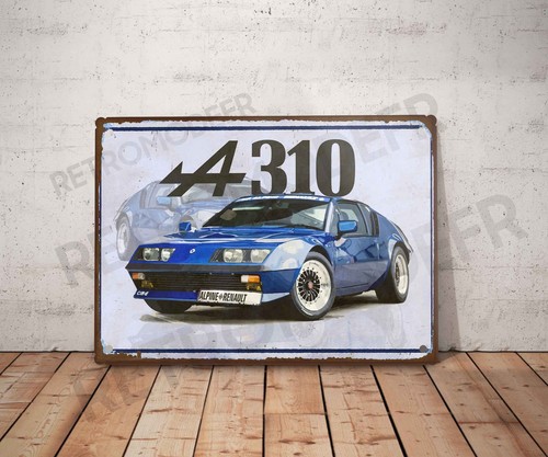 Plaque métal vintage alpine - plaque,