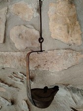 Antico lume a olio del 700,a