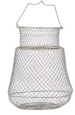 Cestino Mod. Grande Retino Pesca Metallo Cestello Trota Porta Pesci Nassa Pesce