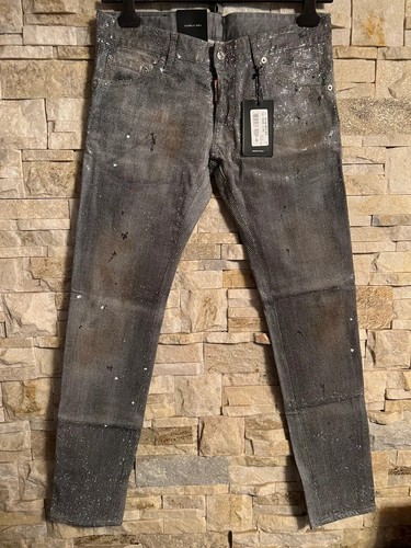 Jeans skater dsquared2 grigio - jeans,