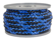 DYNEEMA Corda intrecciata / corda / Ø 8 mm / 10 metri Fb. blu e nero / 5.300 daN