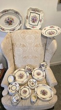 HUGE 59-PC WEDGWOOD FLORAL