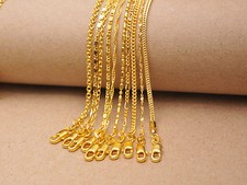 Commercio all'ingrosso 10 pezzi gioielli misti ORO 18K RIEMPITO collane catene ciondoli