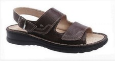 SCHOLL sandali uomo 2 fasce strappi GABRIEL SANDAL pelle T.MORO plantare estraib