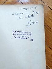 AGA GOBETTI - Diario partigiano (Einaudi 1956) CON DEDICA AUTOGRAFA