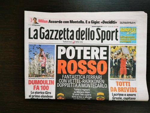 Gazzetta dello sport addio - sport,