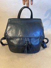 Zaino Overland nero in vera