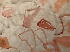 Dipinto Aurel Cojan Gouache
