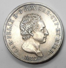 Carlo felice lire - felice, 1827g