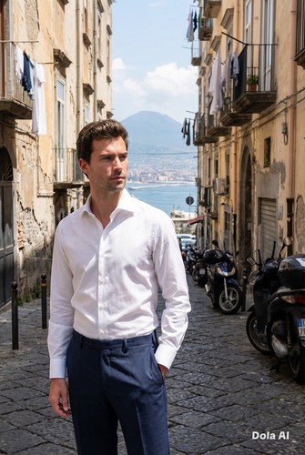 Camicia barba napoli bianca - camicia,
