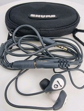 Shure Auricolari SE110 Isolamento Acustico In Ear Cuffie Auricolari Grigio Funzionante 