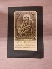 Santino antico epoca 1700 incisione Madonna del Carmelo