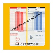 Cartellini mensili per orologi