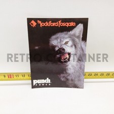 Adesivo Vintage Sticker Aufkleber 80's - Rockford Fosgate Audio Systems RIF. L-1