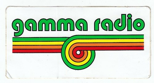 Adesivo gamma radio sticker - gamma,