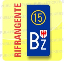 ADESIVO TARGA EUROPEA PER AUTO