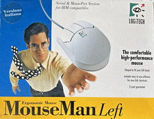 Logitech MouseMan Left Ergonomic Serial & Mouse Port Version for IBM compatibles