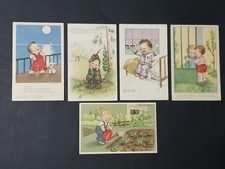 MARIAPIA BAMBINI LOTTO 5 CARTOLINE ILLUSTRATE