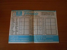 SCHEDINA TOTOCALCIO concorso