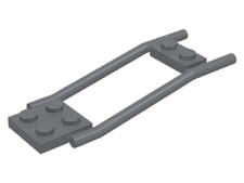 LEGO Horse Hitch Blu Scuro Grigio Fattoria Strumento Castello Minifigure Carrello Aggiungi Ruote
