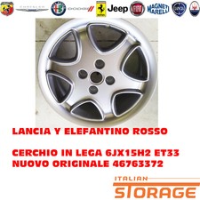 LANCIA Y ELEFANTINO ROSSO CERCHIO IN LEGA 6JX15H2 ET33 NUOVO ORIGINALE 46763372
