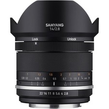 LK Samyang Obiettivo 14mm f/2.8 MF WS II per Canon con Apertura F/2.8