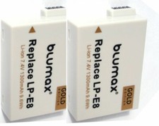 2x Batteria BLUMAX GOLD LP-E8