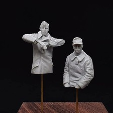 1/35 WW2 Radio operatore e autista RESINA FIGURE MODEL KIT non assemblato non verniciato