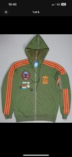 Adidas Originals Star Wars X Wing Felpa con Cappuccio Giacca Pilota Militare Uomo Taglia Media