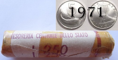 Rotolino lire 1971 - 5, delfino