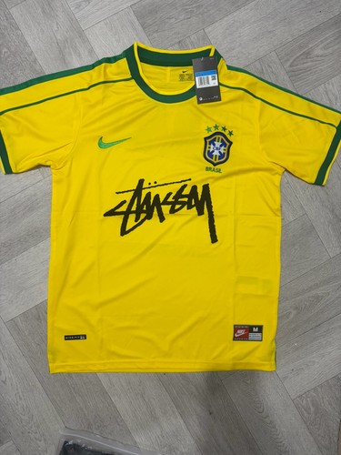 Maglia calcio brasile stussy - maglia, x
