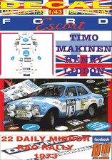 DECAL FORD ESCORT RS 1600 MKI
