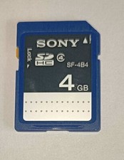 SONY SCHEDA DI MEMORIA 4 GB SD / SDHC CLASSE 4      SF- 4B4            SF4B4