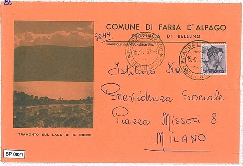 Bp021 cartolina epoca busta - d'epoca:,