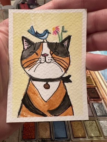Aceo acquerello originale - aceo,