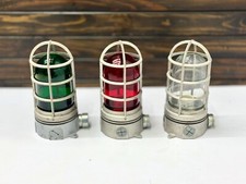 Nautical Design Original Ship Classic Vintage Aluminum Bulkhead Light - 3 Pieces