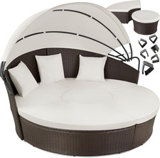 Letto Isola Alluminio Rattan